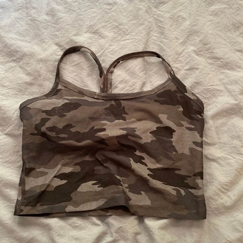 Spacedye Slim Racerback Cropped Tank - Picture 1 of 2